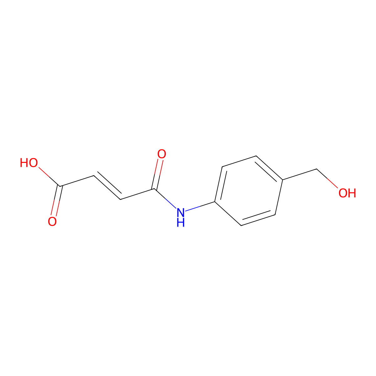 4-[4-(Hydroxymethyl)anilino]-4-oxobut-2-enoic acid molecular structure, CAS 1440537-87-0