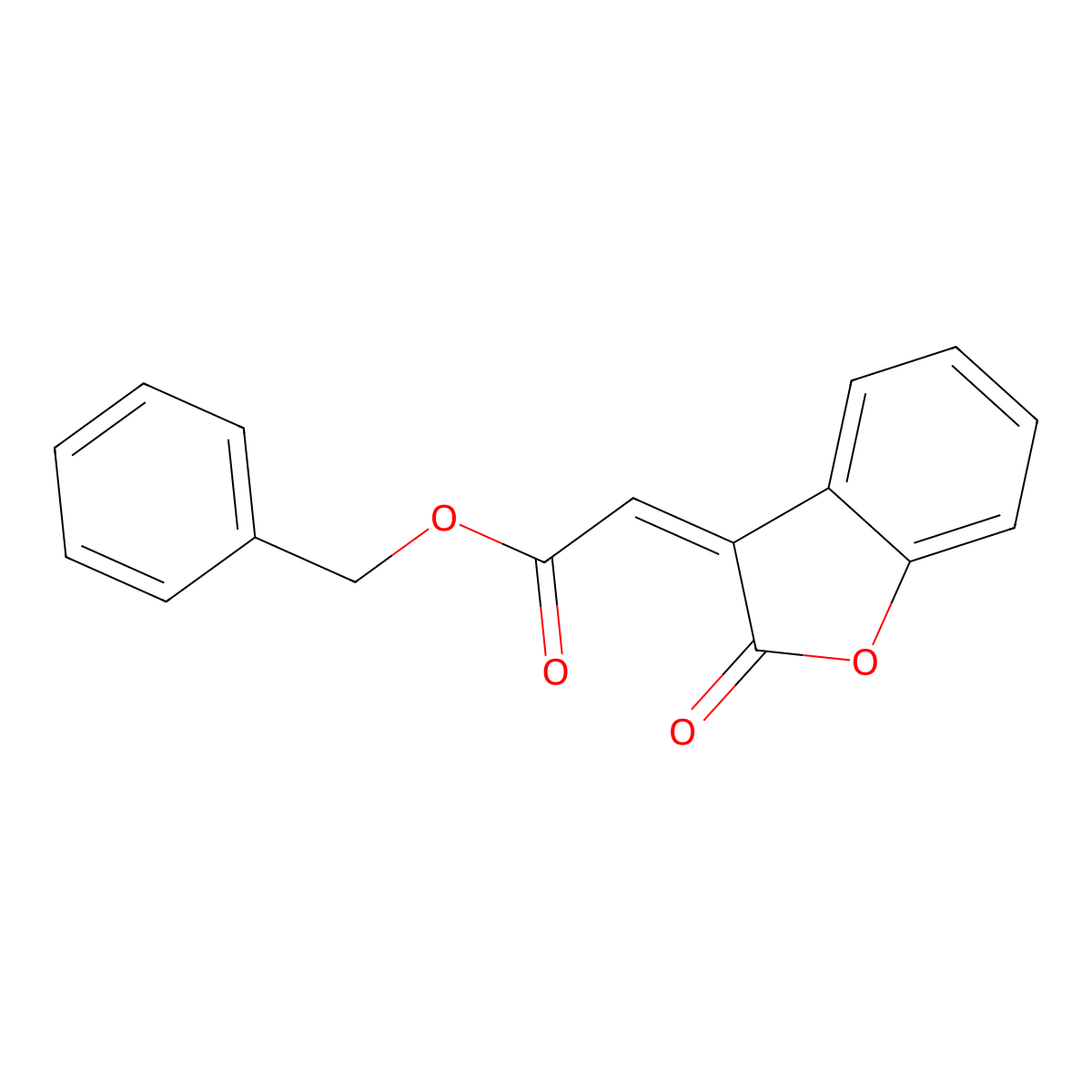 Benzyl 2-(2-oxo-1-benzofuran-3-ylidene)acetate molecular structure, CAS 1440545-28-7