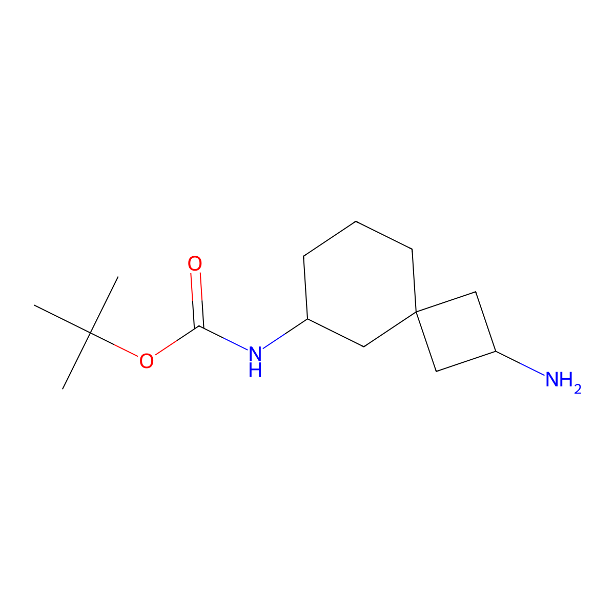 tert-Butyl (2-aminospiro[3.5]nonan-6-yl)carbamate molecular structure, CAS 1440961-38-5