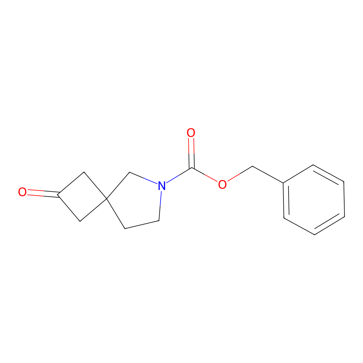Benzyl 2-oxo-6-azaspiro[3.4]octane-6-carboxylate molecular structure, CAS 1440961-75-0