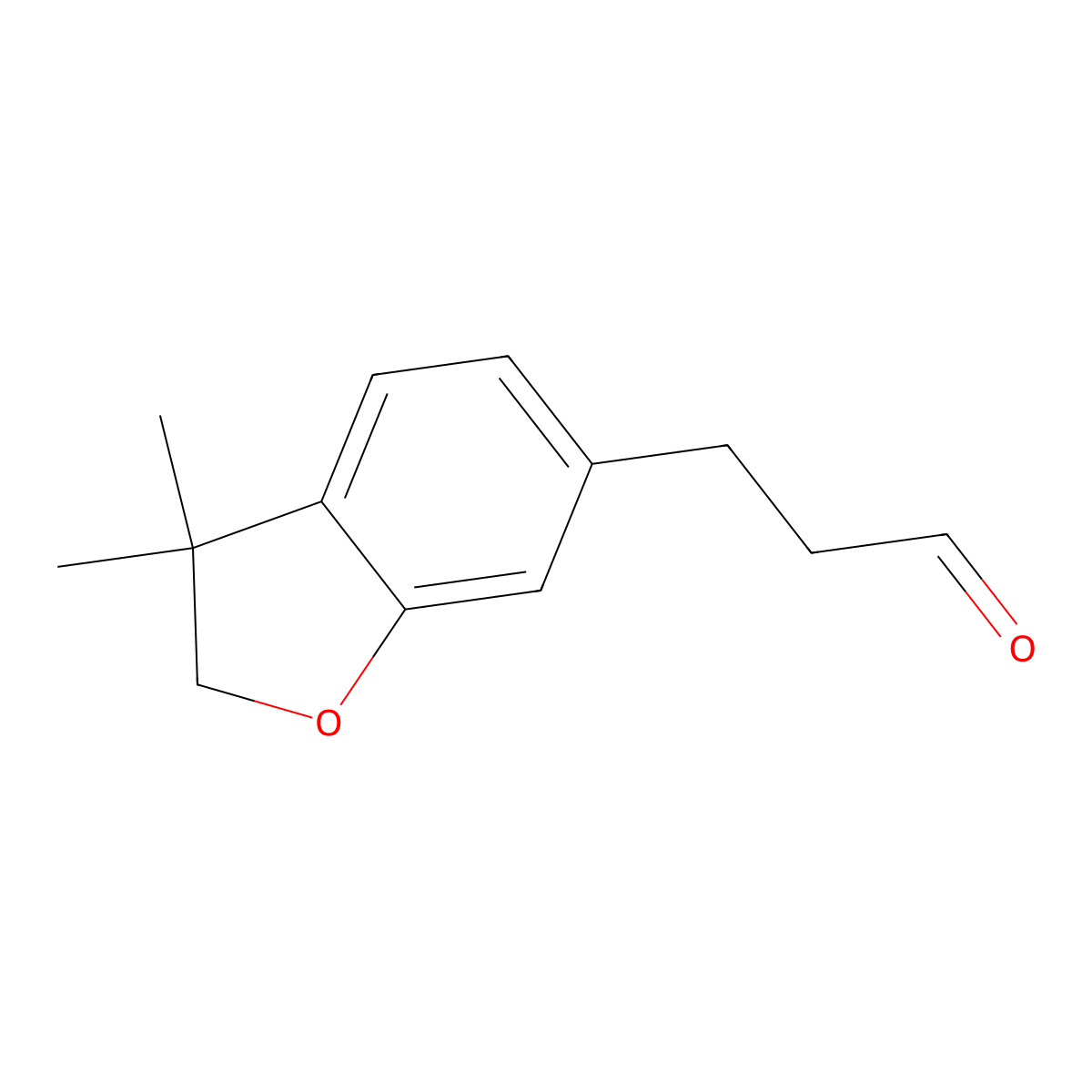 3-(3,3-Dimethyl-2,3-dihydro-1-benzofuran-6-yl)propanal molecular structure, CAS 1440962-00-4