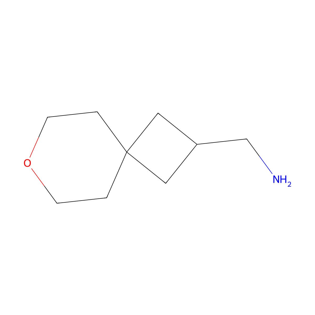 1-{7-Oxaspiro[3.5]nonan-2-yl}methanamine molecular structure, CAS 1440962-10-6