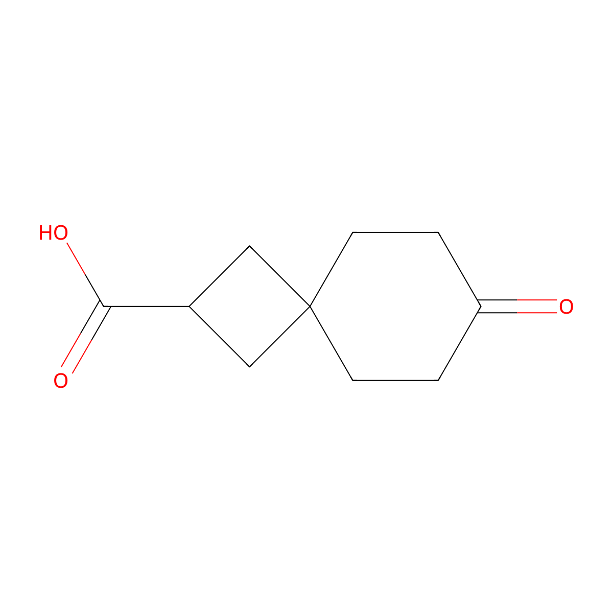 7-Oxospiro[3.5]nonane-2-carboxylic acid molecular structure, CAS 1440962-16-2