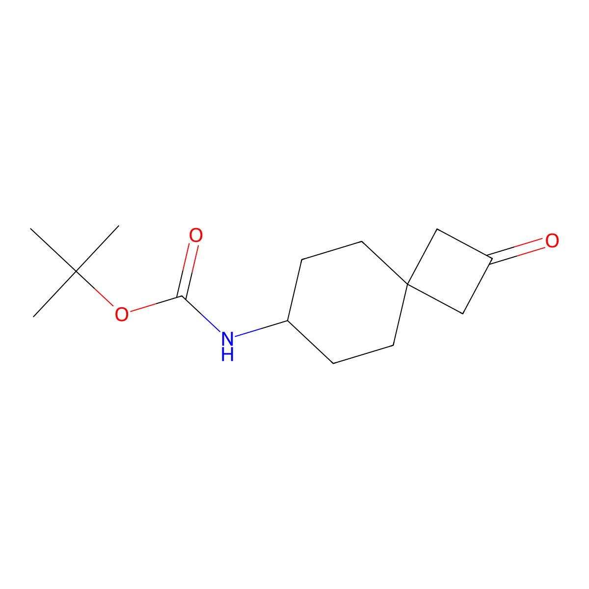 tert-butyl N-{2-oxospiro[3.5]nonan-7-yl}carbamate molecular structure, CAS 1440962-35-5