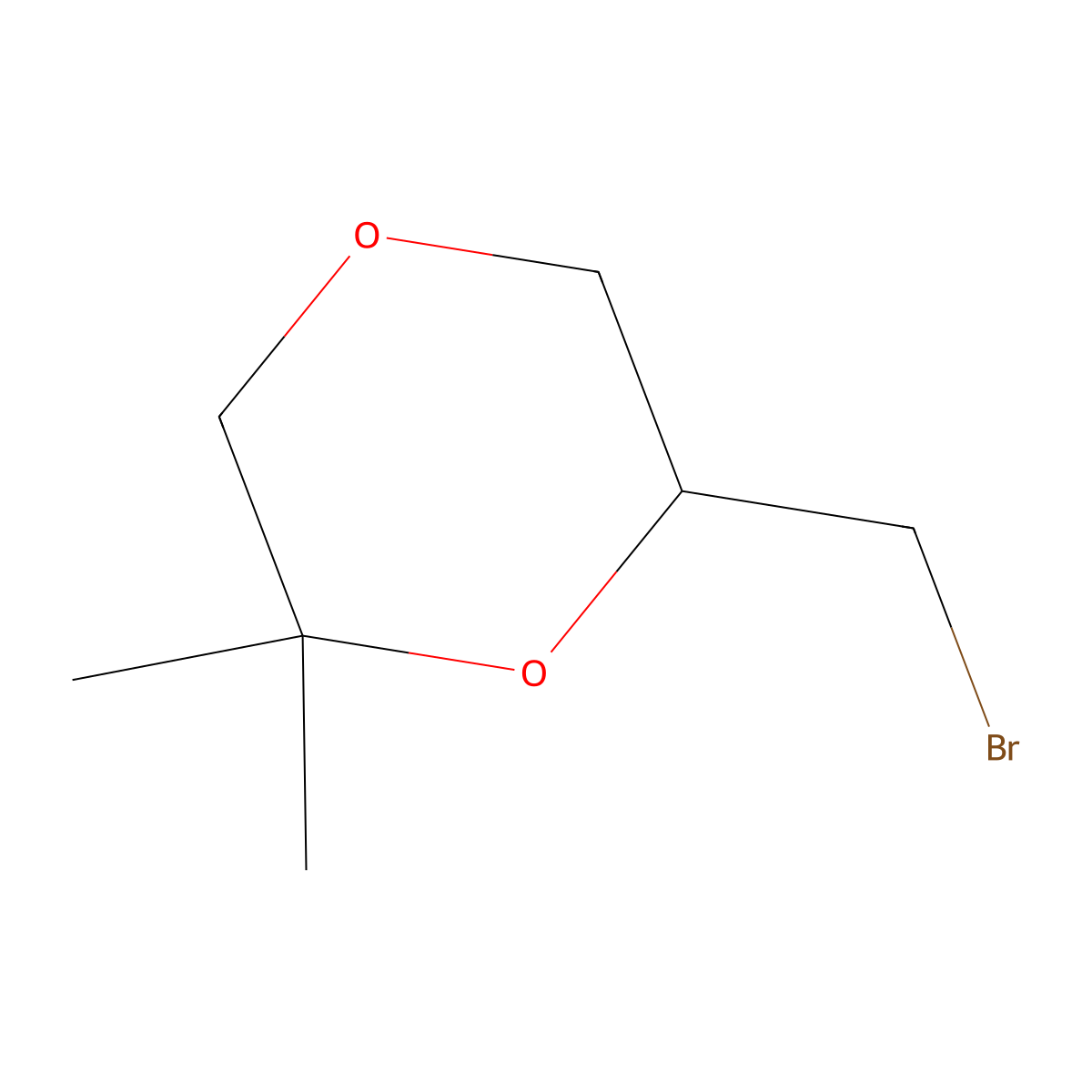 6-(Bromomethyl)-2,2-dimethyl-1,4-dioxane molecular structure, CAS 1440962-49-1