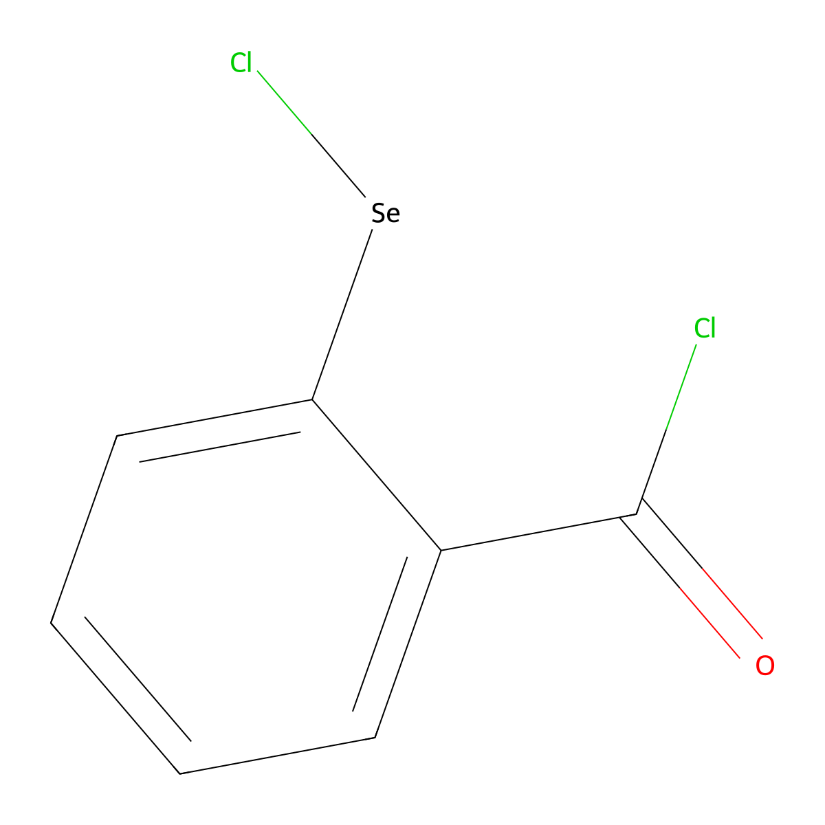 Benzoyl chloride, 2-(chloroseleno)- molecular structure, CAS 1441-85-6