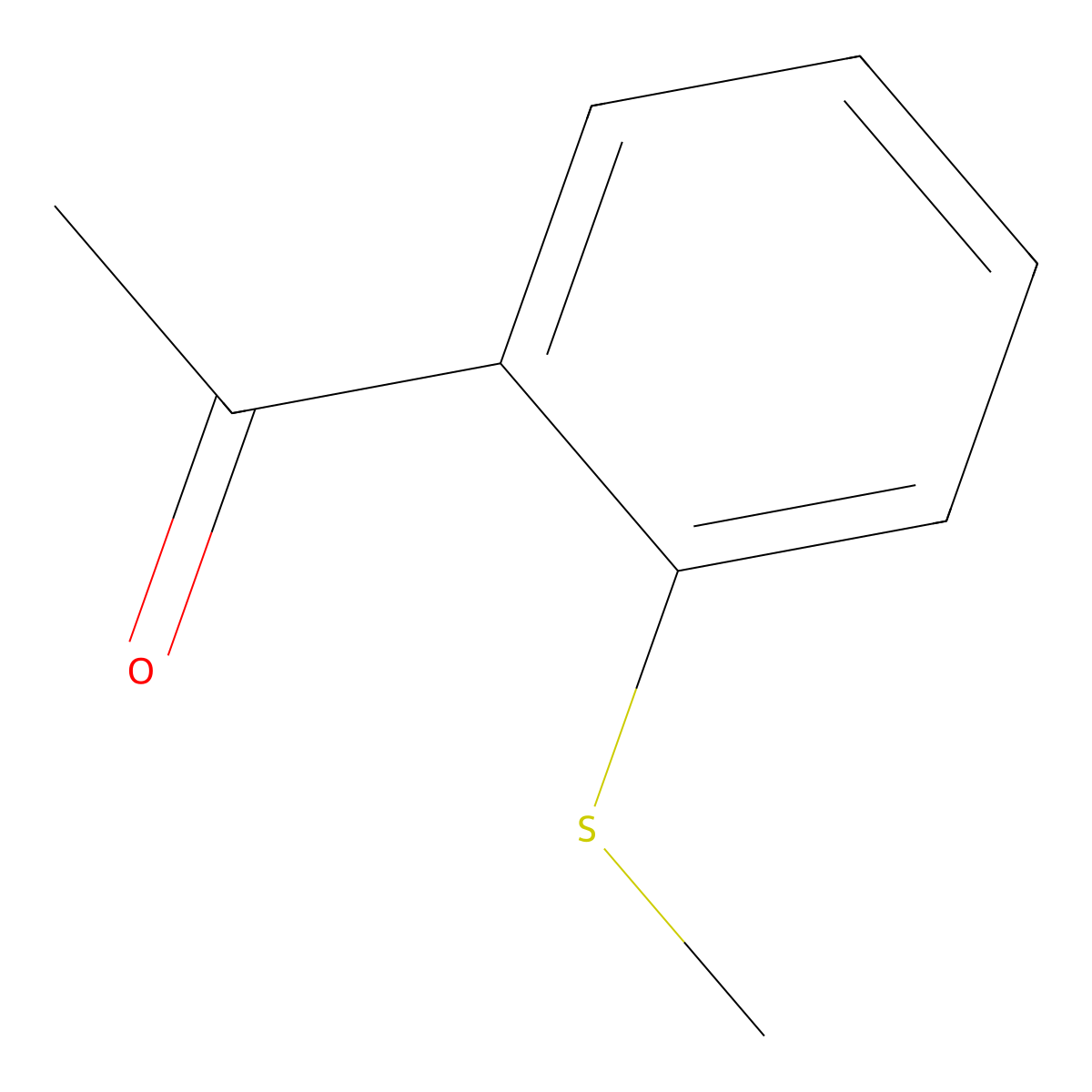1-(2-(Methylsulfanyl)phenyl)ethan-1-one molecular structure, CAS 1441-97-0