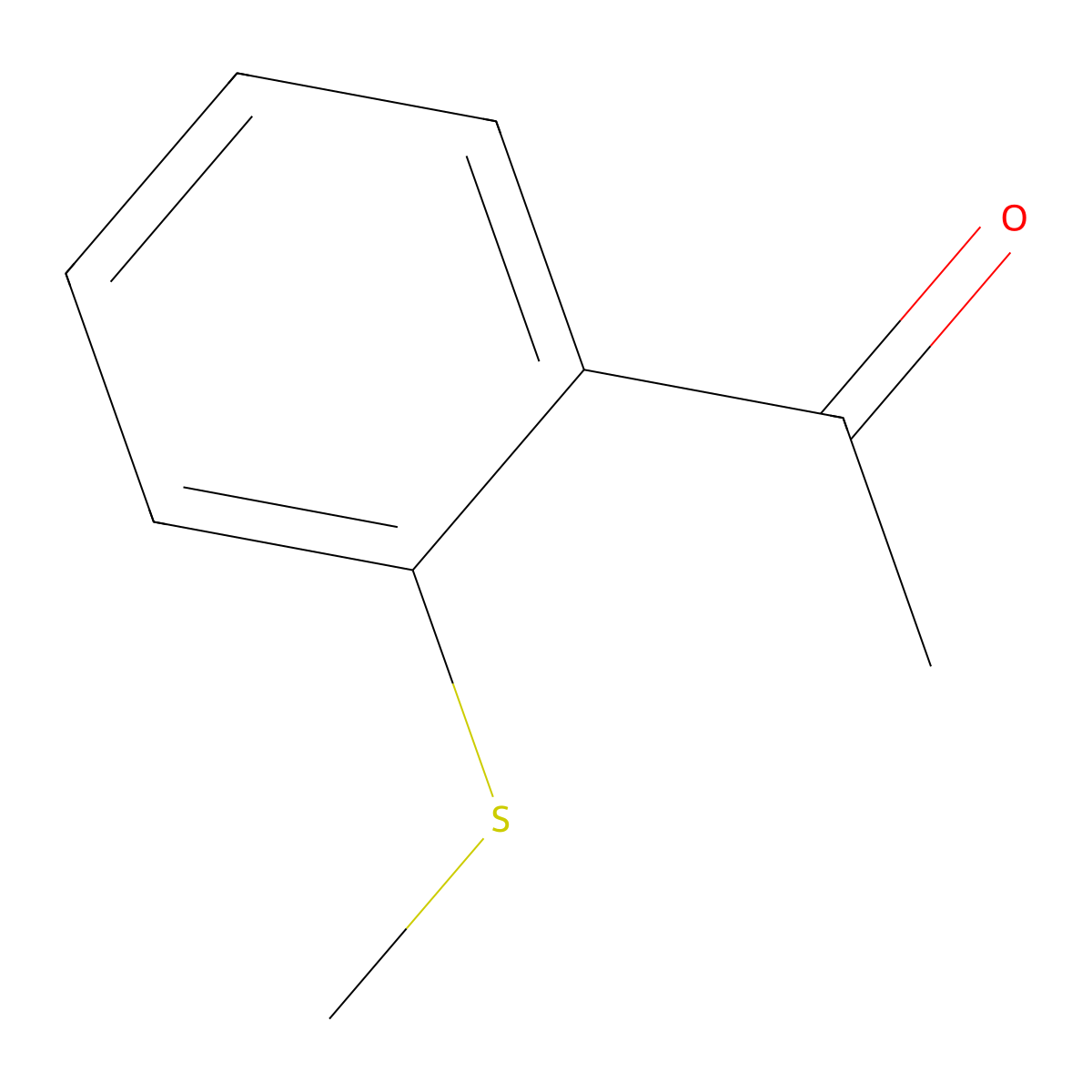 1-(2-(Methylsulfanyl)phenyl)ethan-1-one molecular structure, CAS 1441-97-0