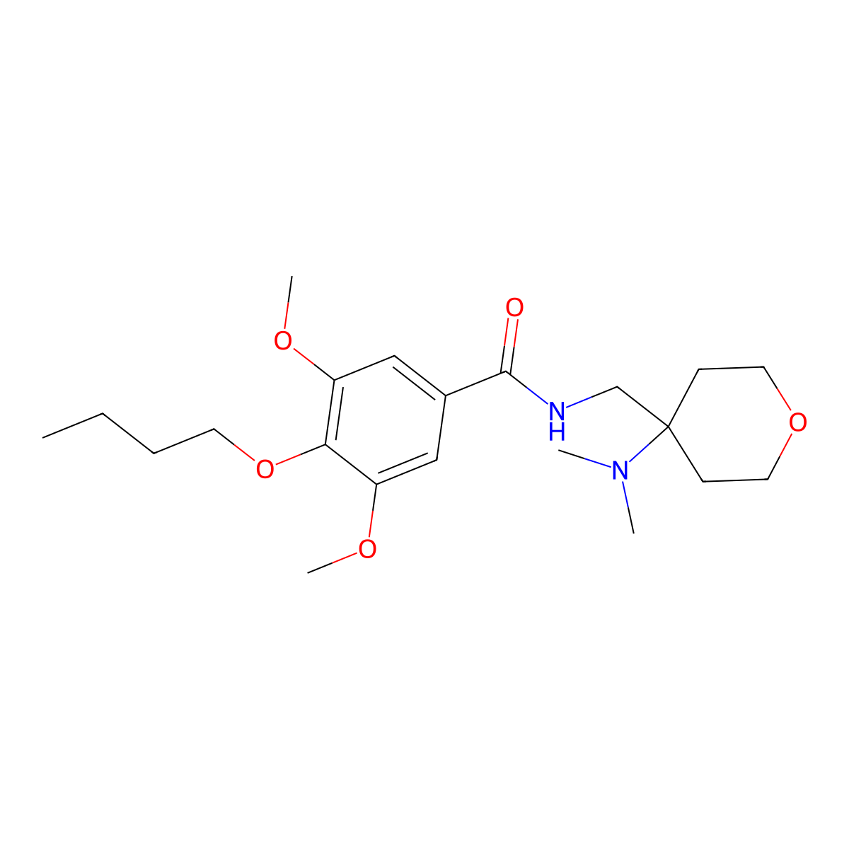 Opiranserin molecular structure, CAS 1441000-45-8
