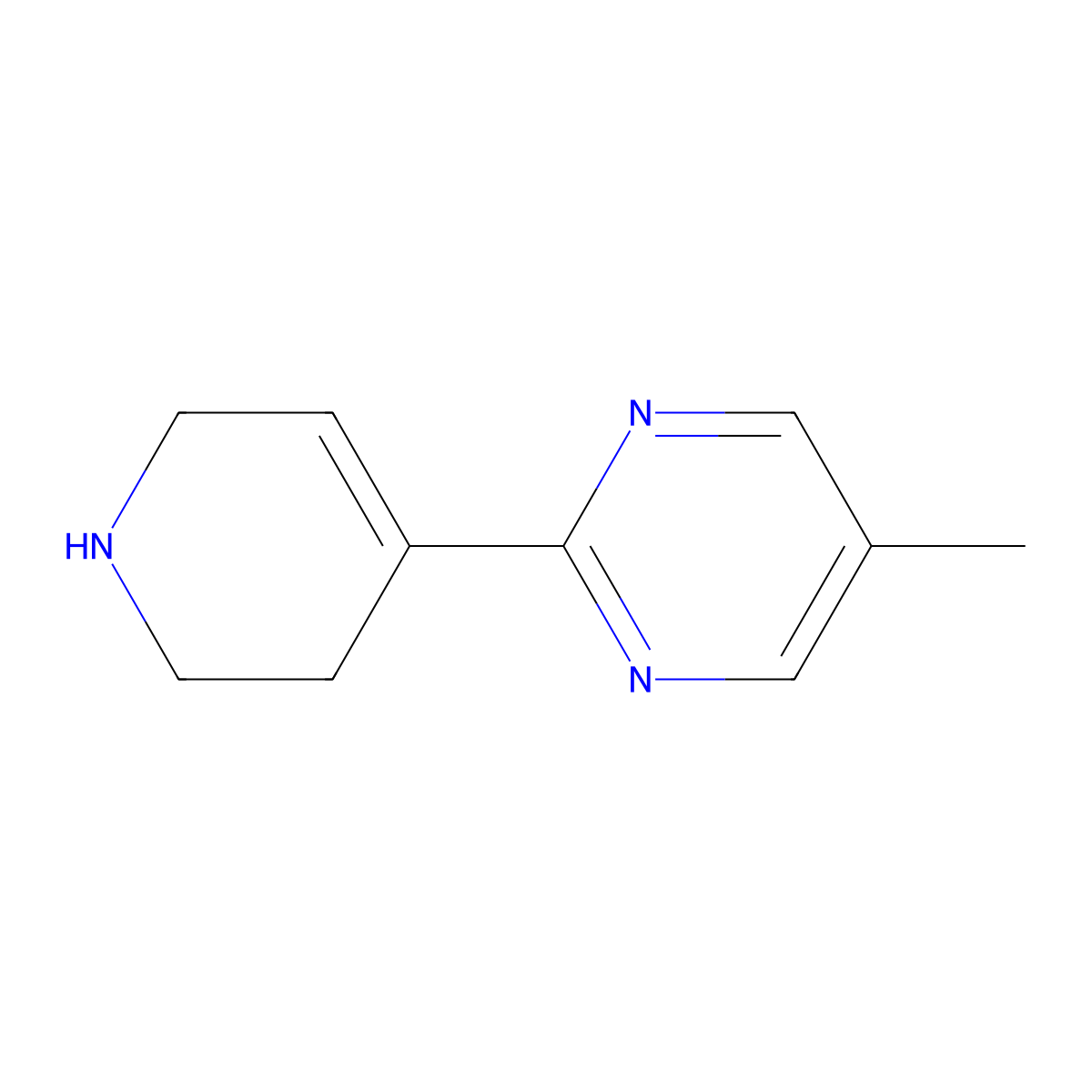5-methyl-2-(1,2,3,6-tetrahydro-4-pyridinyl)Pyrimidine molecular structure, CAS 1441000-75-4