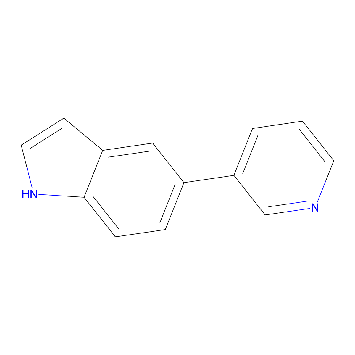 5-(Pyridin-3-yl)-1h-indole molecular structure, CAS 144104-49-4
