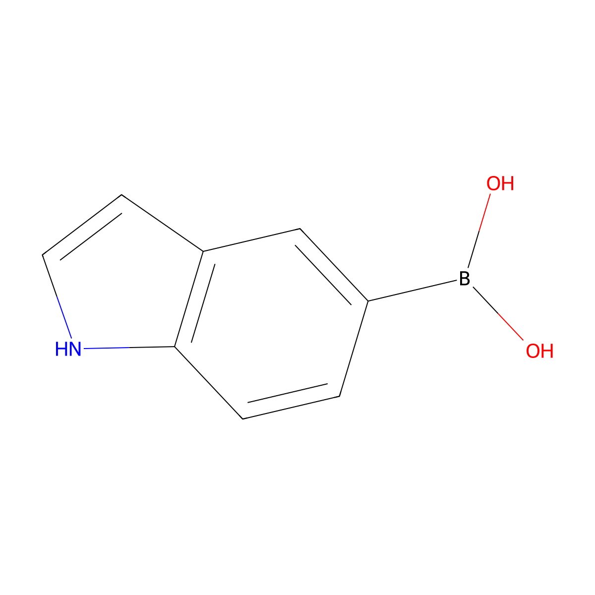 5-Indolylboronic acid molecular structure, CAS 144104-59-6