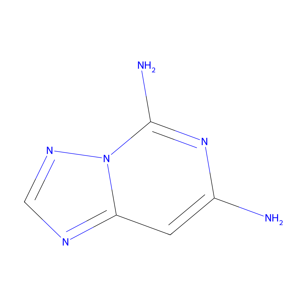 [1,2,4]Triazolo[1,5-c]pyrimidine-5,7-diamine molecular structure, CAS 144105-17-9