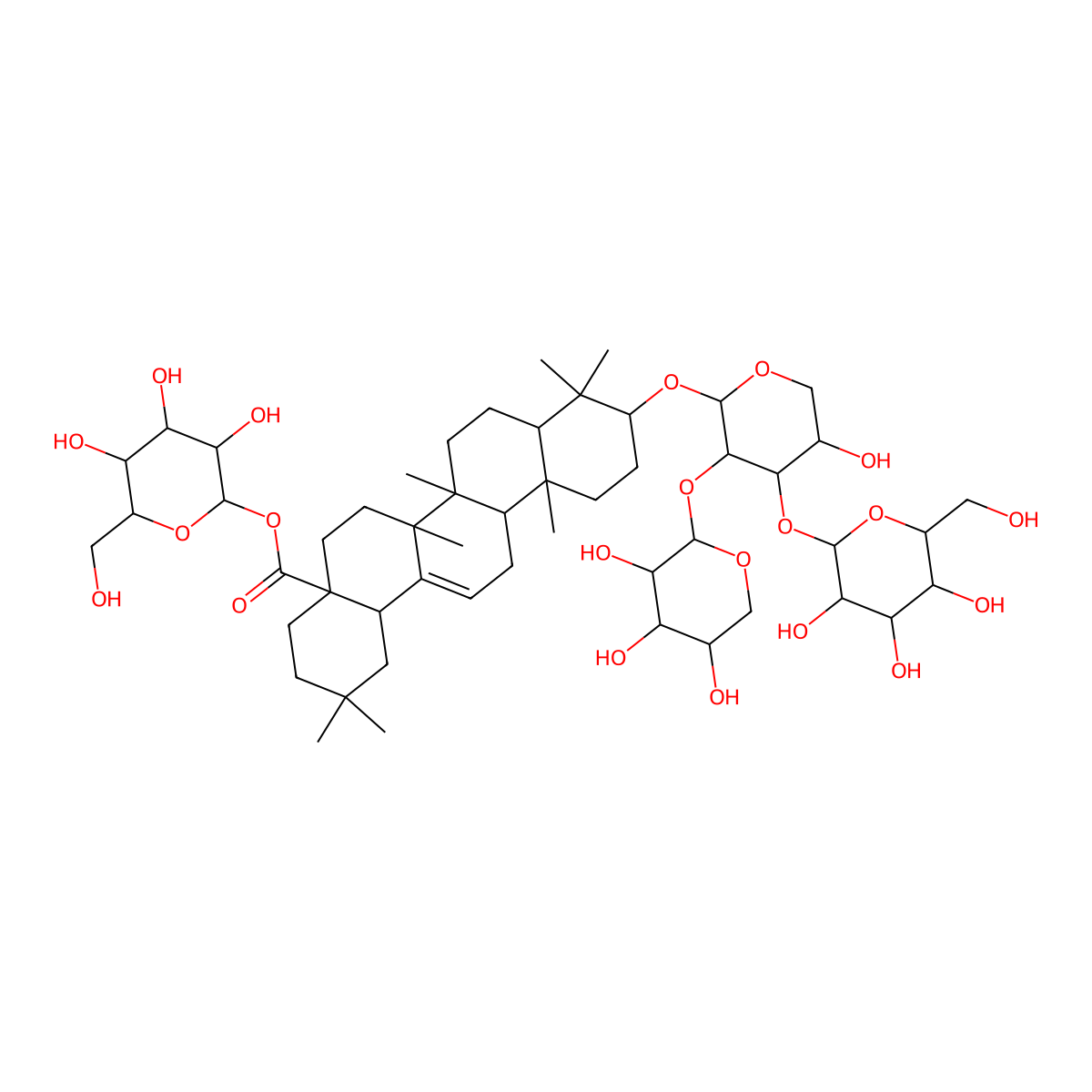 tarasaponin VII molecular structure, CAS 144118-18-3