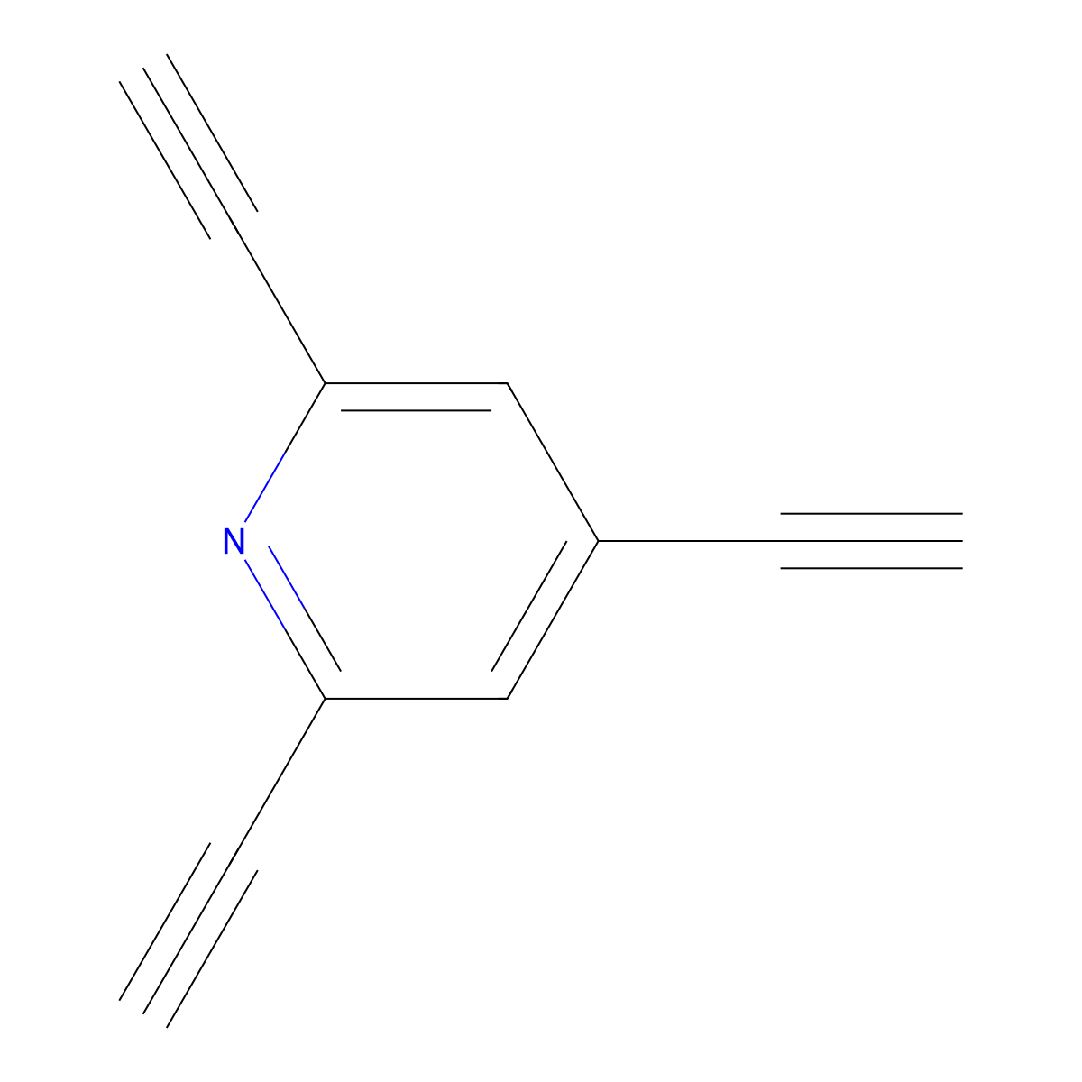 2,4,6-Triethynylpyridine molecular structure, CAS 1441235-81-9