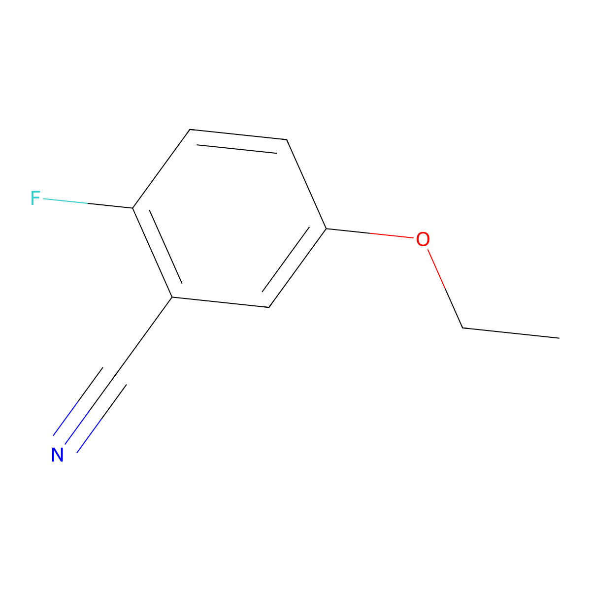 5-Ethoxy-2-fluorobenzonitrile molecular structure, CAS 1441256-80-9