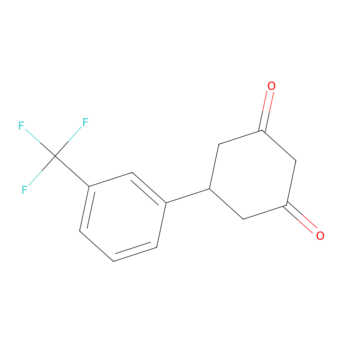 5-(3-(Trifluoromethyl)phenyl)cyclohexane-1,3-dione molecular structure, CAS 144128-67-6