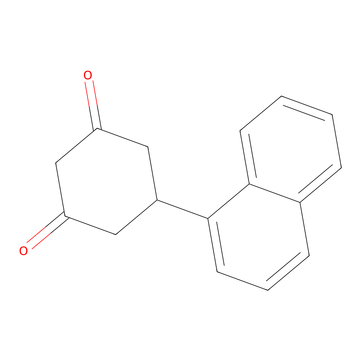 5-(Naphthalen-1-yl)cyclohexane-1,3-dione molecular structure, CAS 144128-68-7