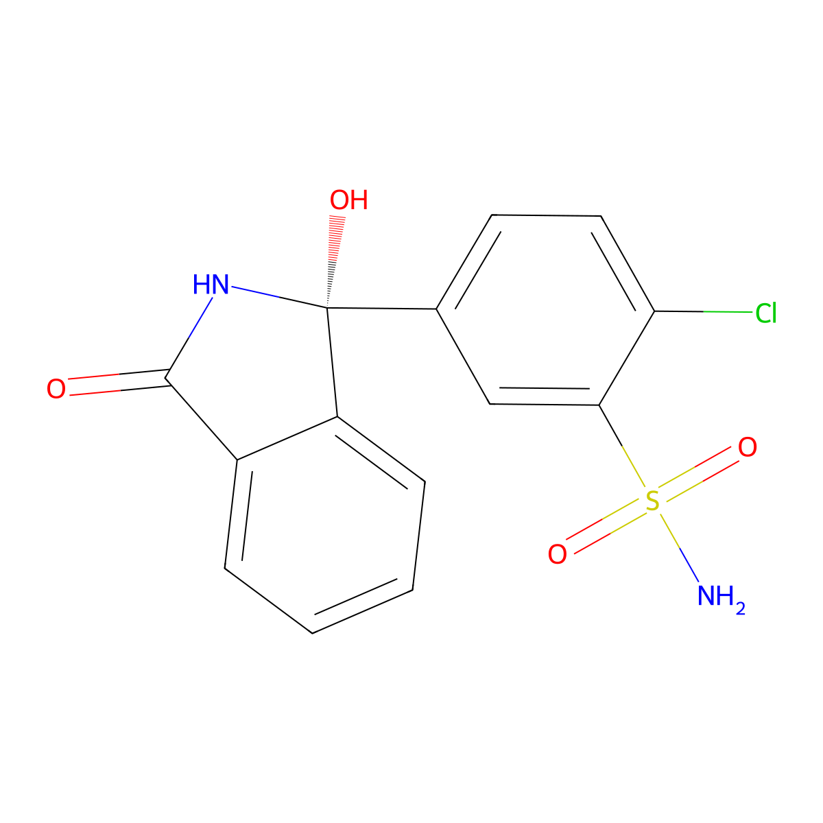 Chlortalidone, (R)- molecular structure, CAS 1441368-45-1
