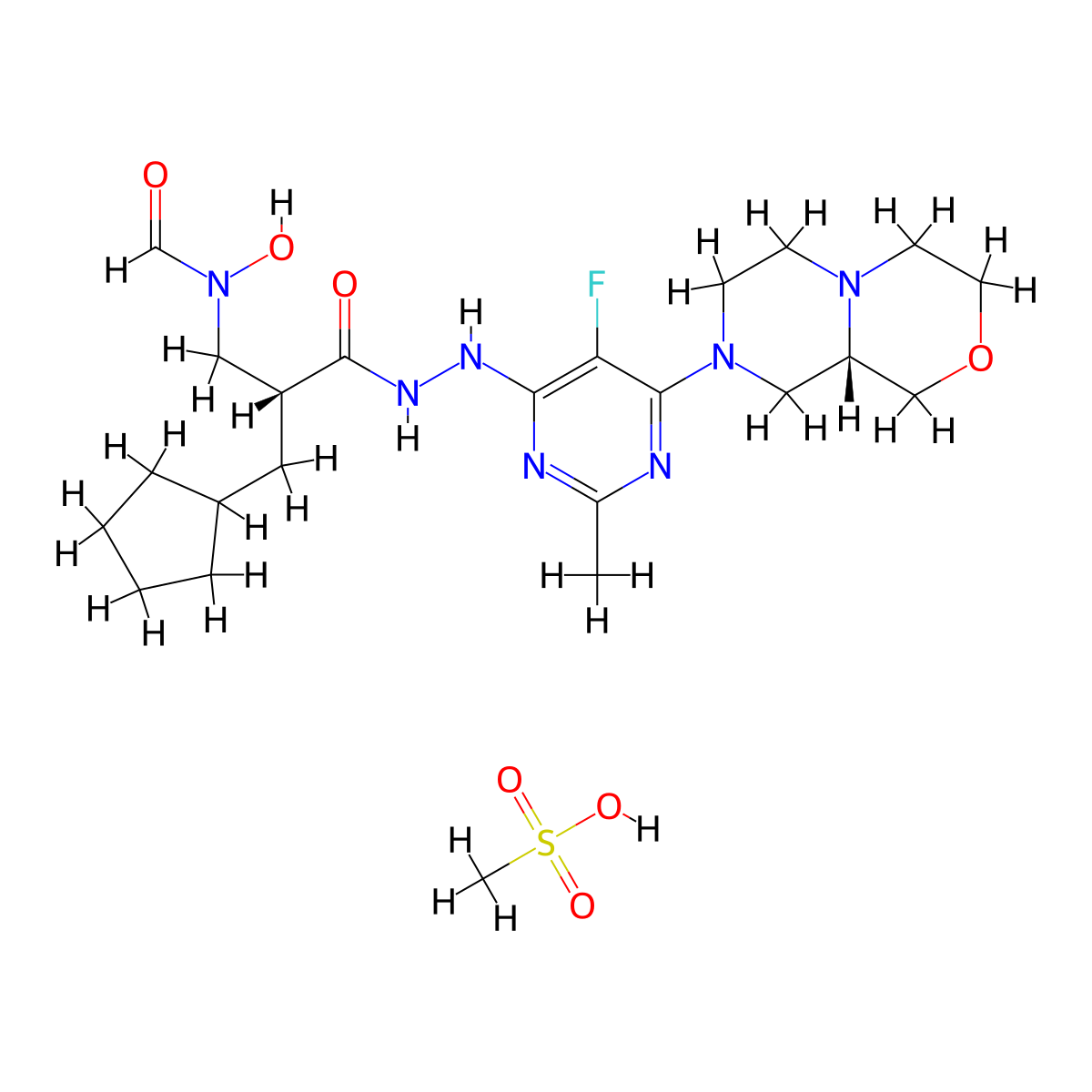 Lanopepden Mesylate molecular structure, CAS 1441390-17-5