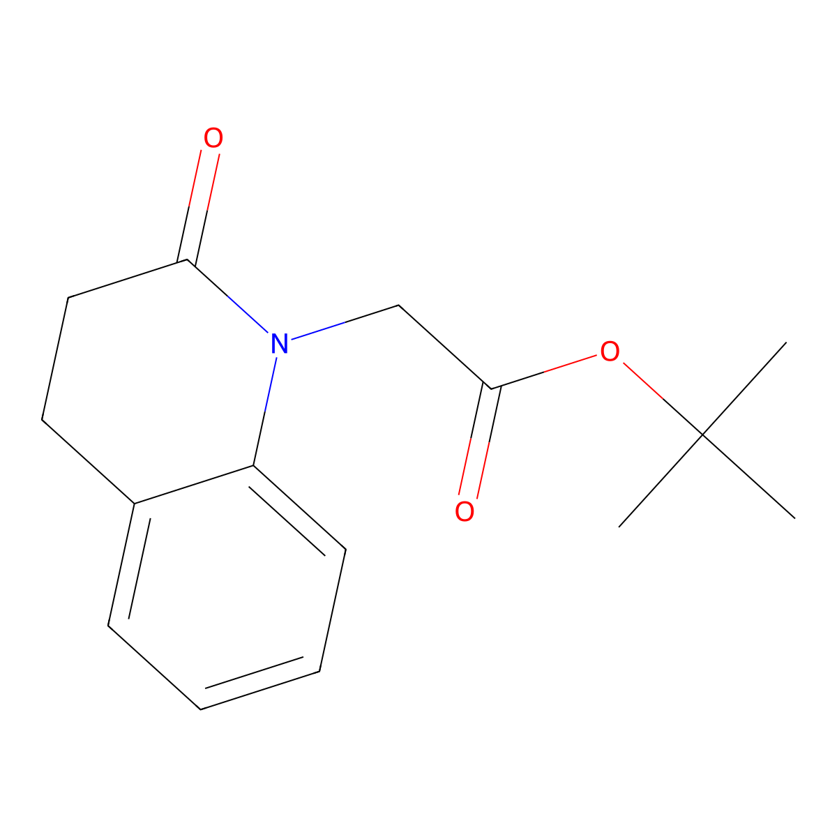 tert-Butyl 2-(2-oxo-3,4-dihydroquinolin-1-yl)acetate molecular structure, CAS 1441422-03-2