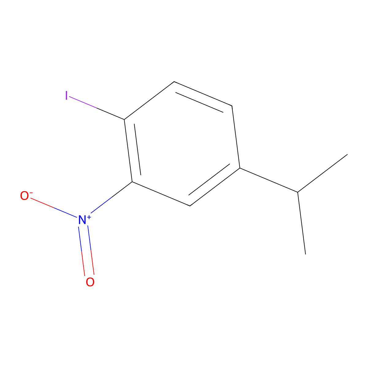 1-Iodo-4-isopropyl-2-nitrobenzene molecular structure, CAS 144146-98-5