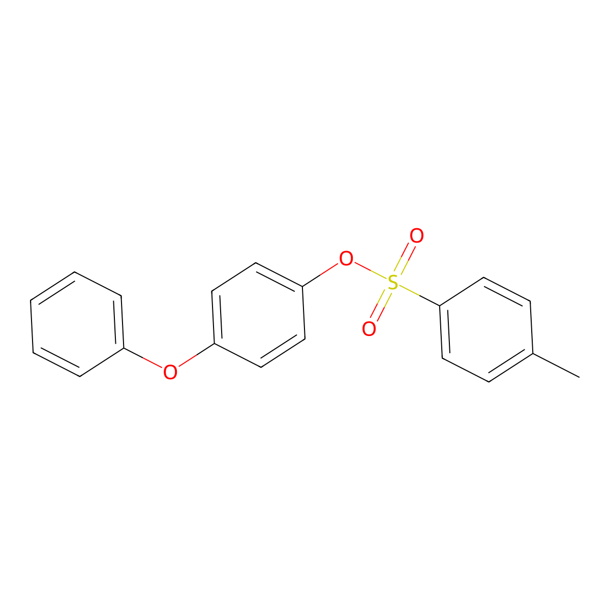 4-Phenoxyphenyl 4-methylbenzene-1-sulfonate molecular structure, CAS 144150-76-5