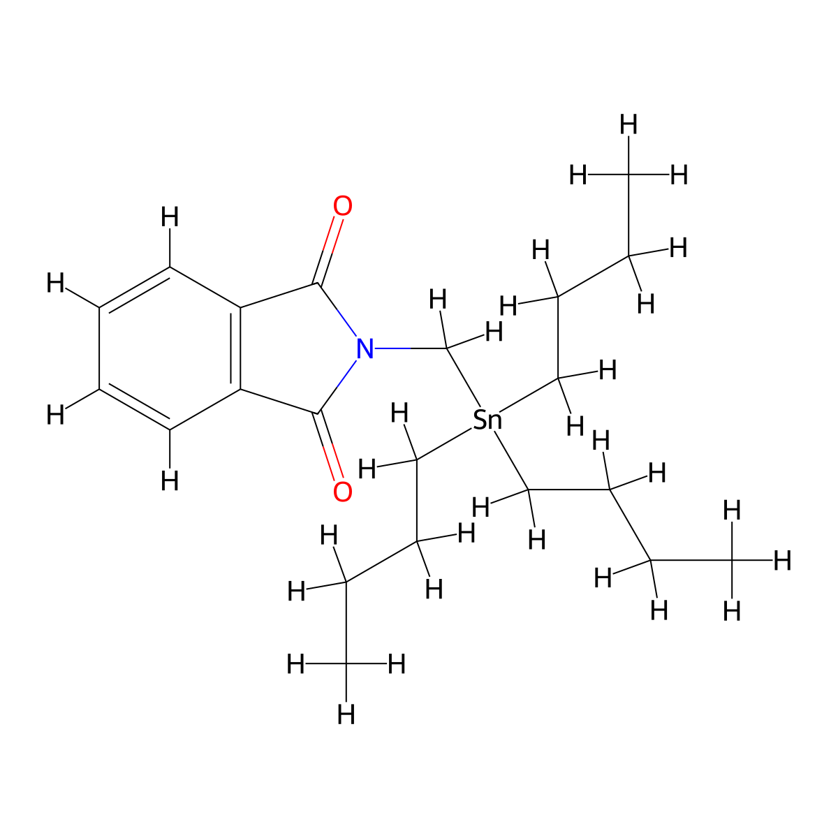 2-[(Tributylstannyl)methyl]-1H-isoindole-1,3(2H)-dione molecular structure, CAS 144157-84-6