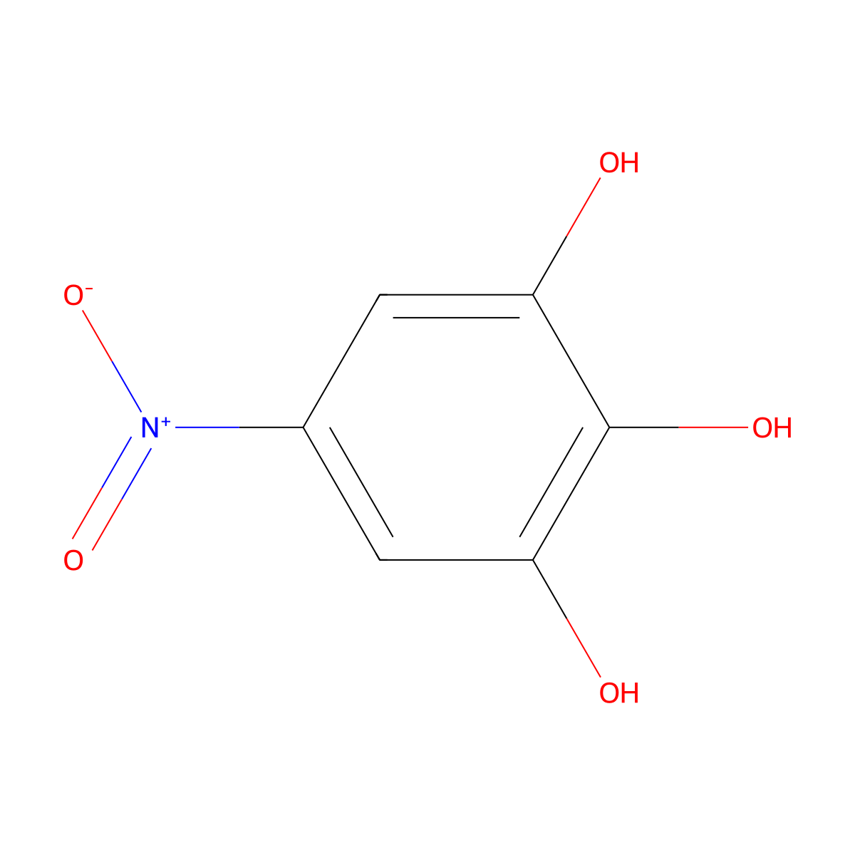 5-Nitrobenzene-1,2,3-triol molecular structure, CAS 14416-24-1