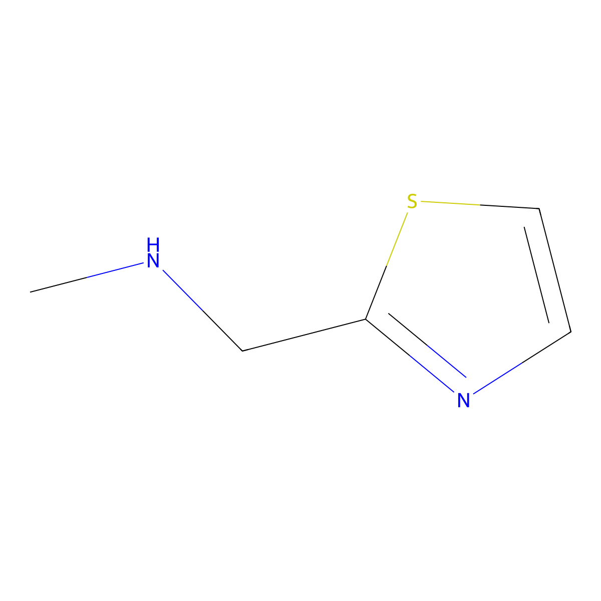 Methyl((1,3-thiazol-2-yl)methyl)amine molecular structure, CAS 144163-68-8