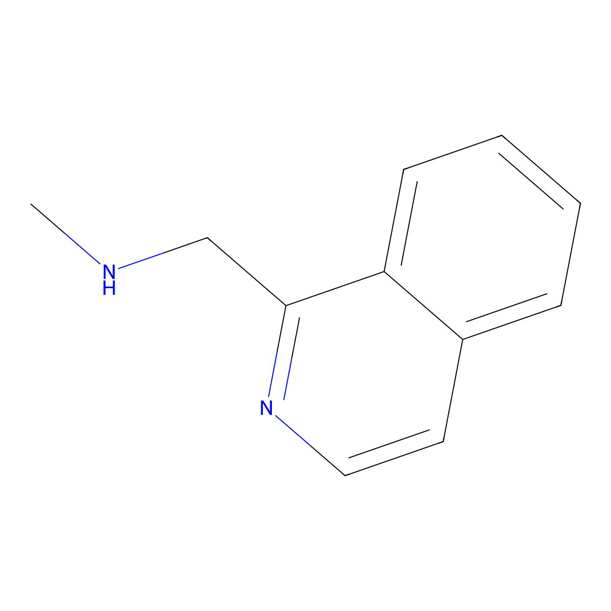 Isoquinolin-1-ylmethyl-methyl-amine molecular structure, CAS 144163-92-8