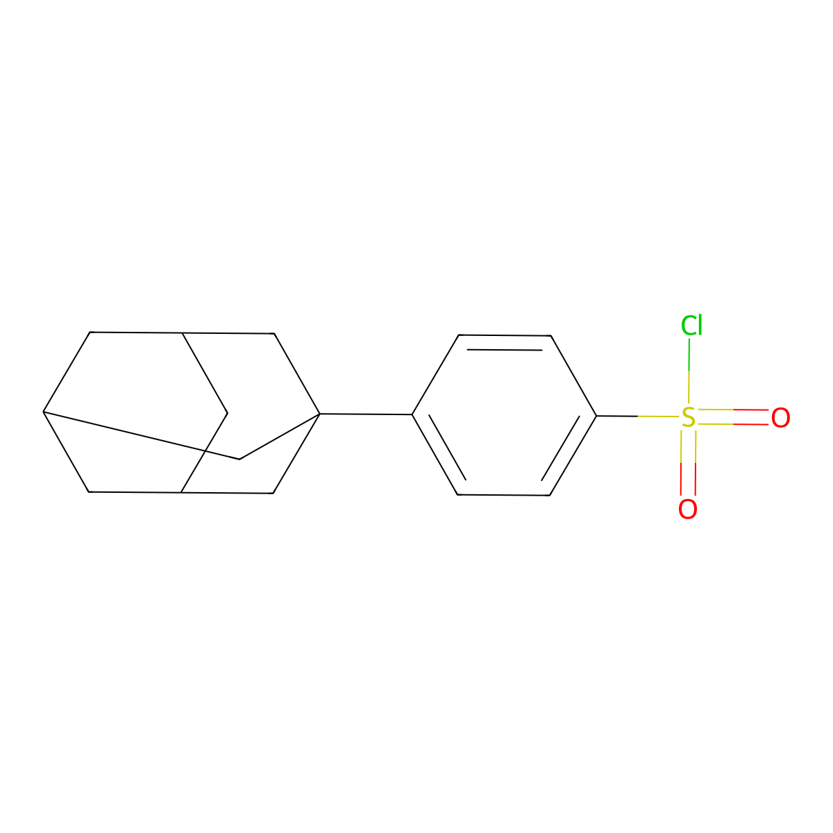 4-(Adamantan-1-yl)benzene-1-sulfonyl chloride molecular structure, CAS 144174-50-5