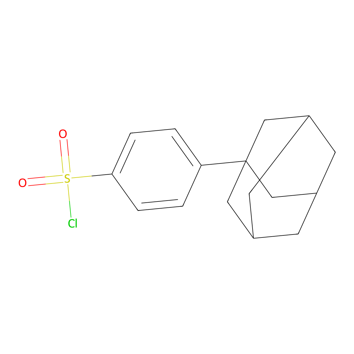 4-(Adamantan-1-yl)benzene-1-sulfonyl chloride molecular structure, CAS 144174-50-5