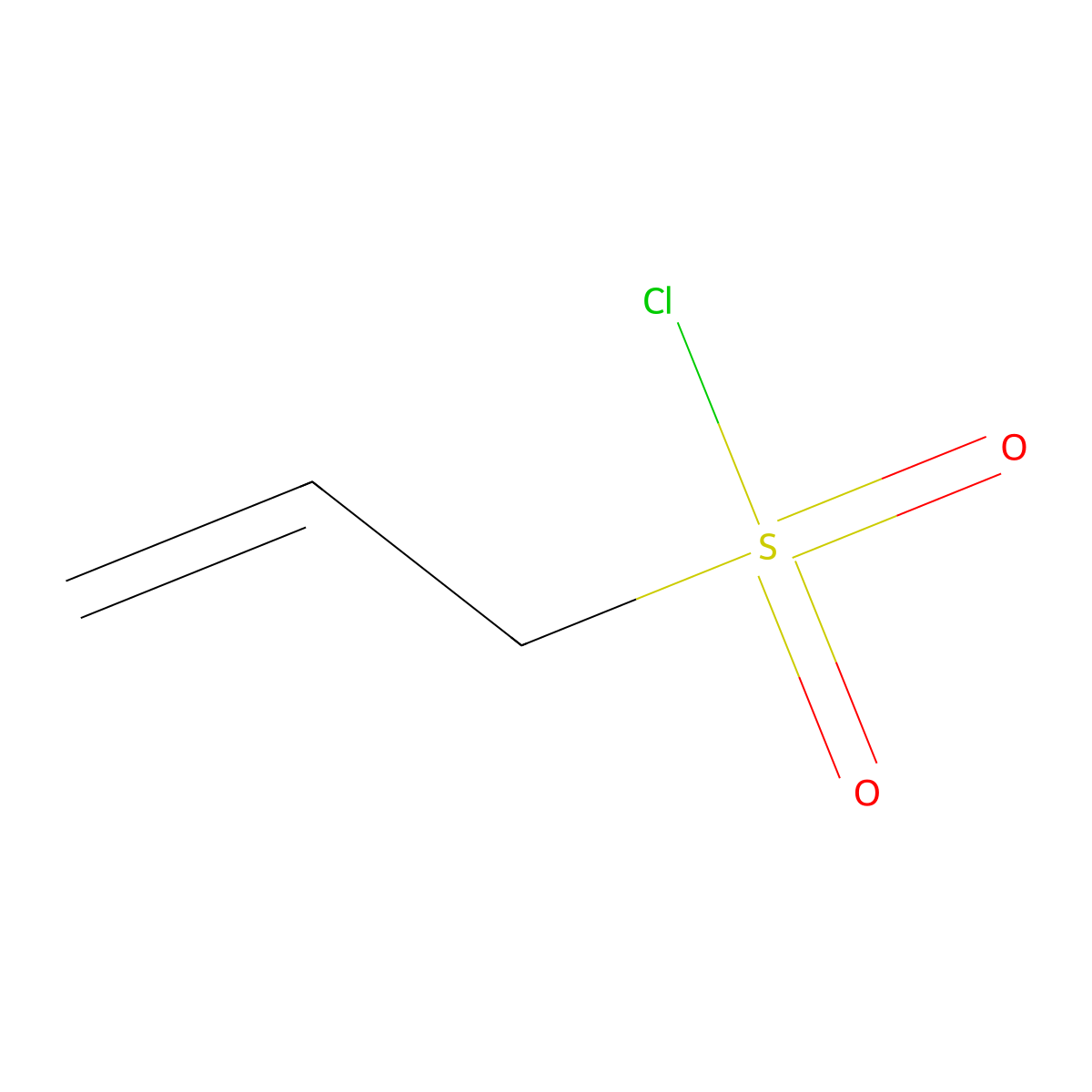 Prop-2-ene-1-sulfonyl chloride molecular structure, CAS 14418-84-9