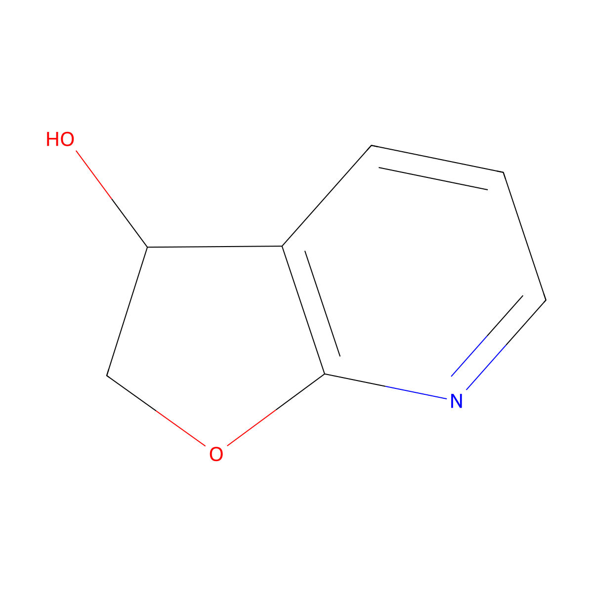 2,3-Dihydrofuro[2,3-b]pyridin-3-ol molecular structure, CAS 144186-57-2