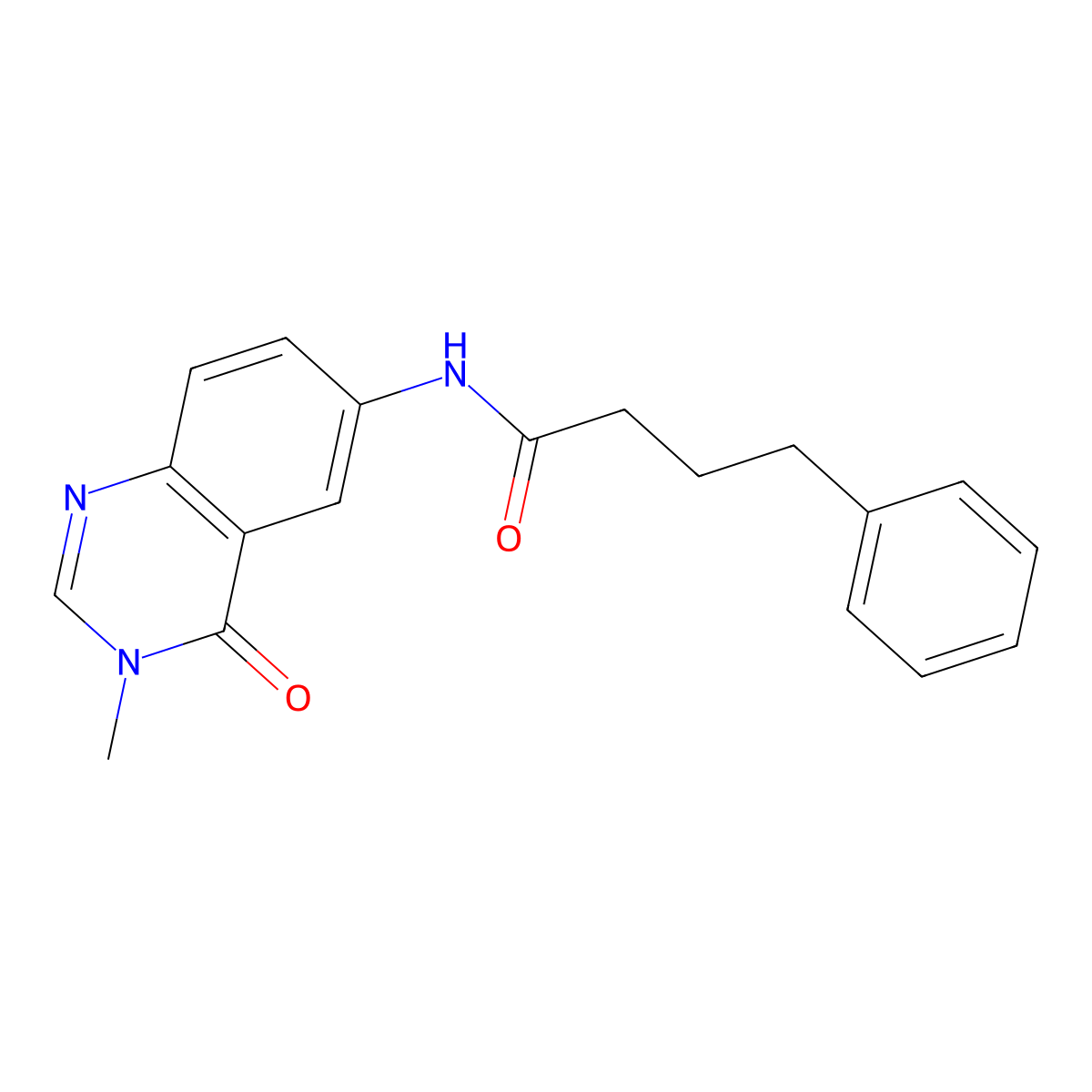 N-(3-methyl-4-oxo-3,4-dihydroquinazolin-6-yl)-4-phenylbutanamide molecular structure, CAS 1441896-04-3