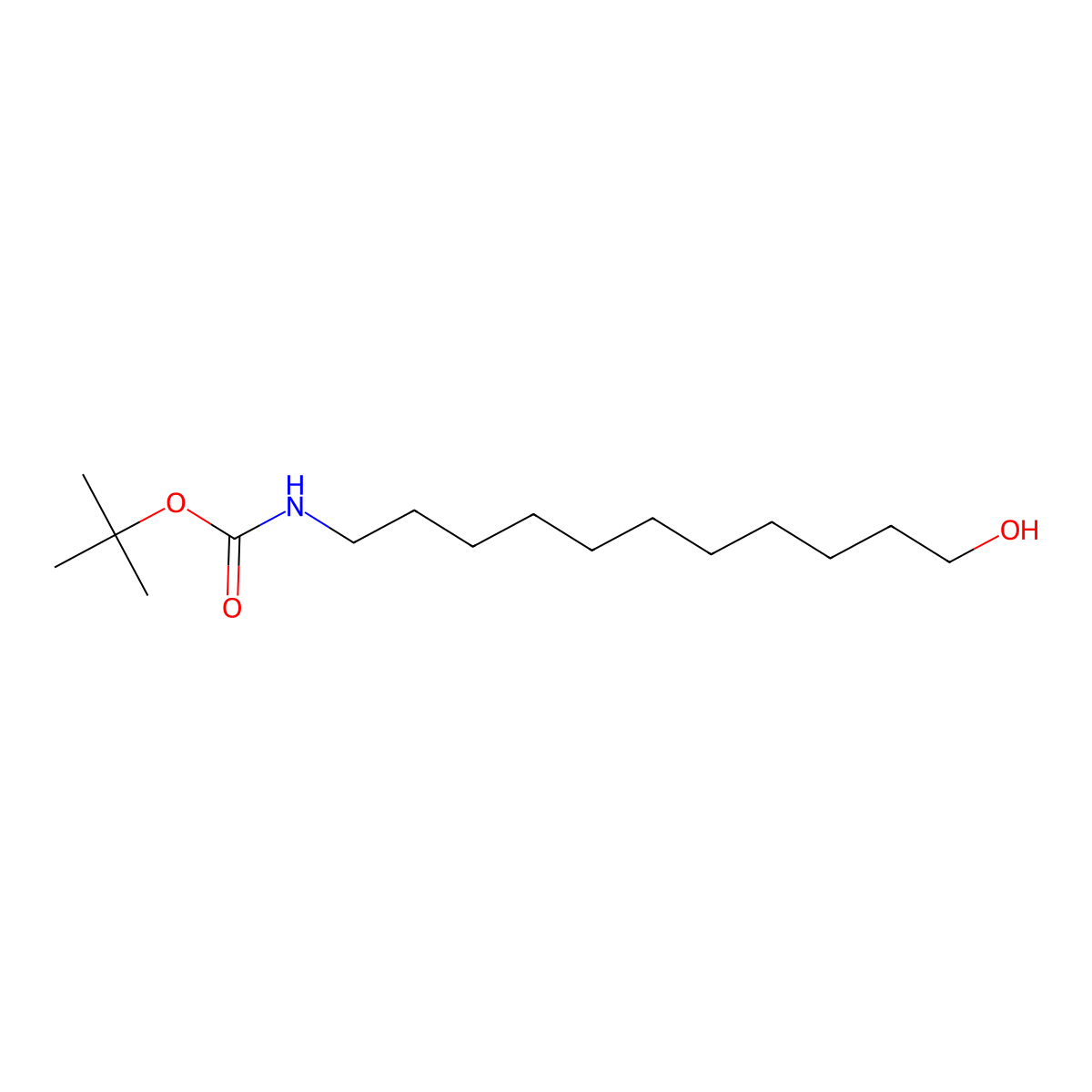 N-Boc-11-aminoundecan-1-ol molecular structure, CAS 144191-92-4