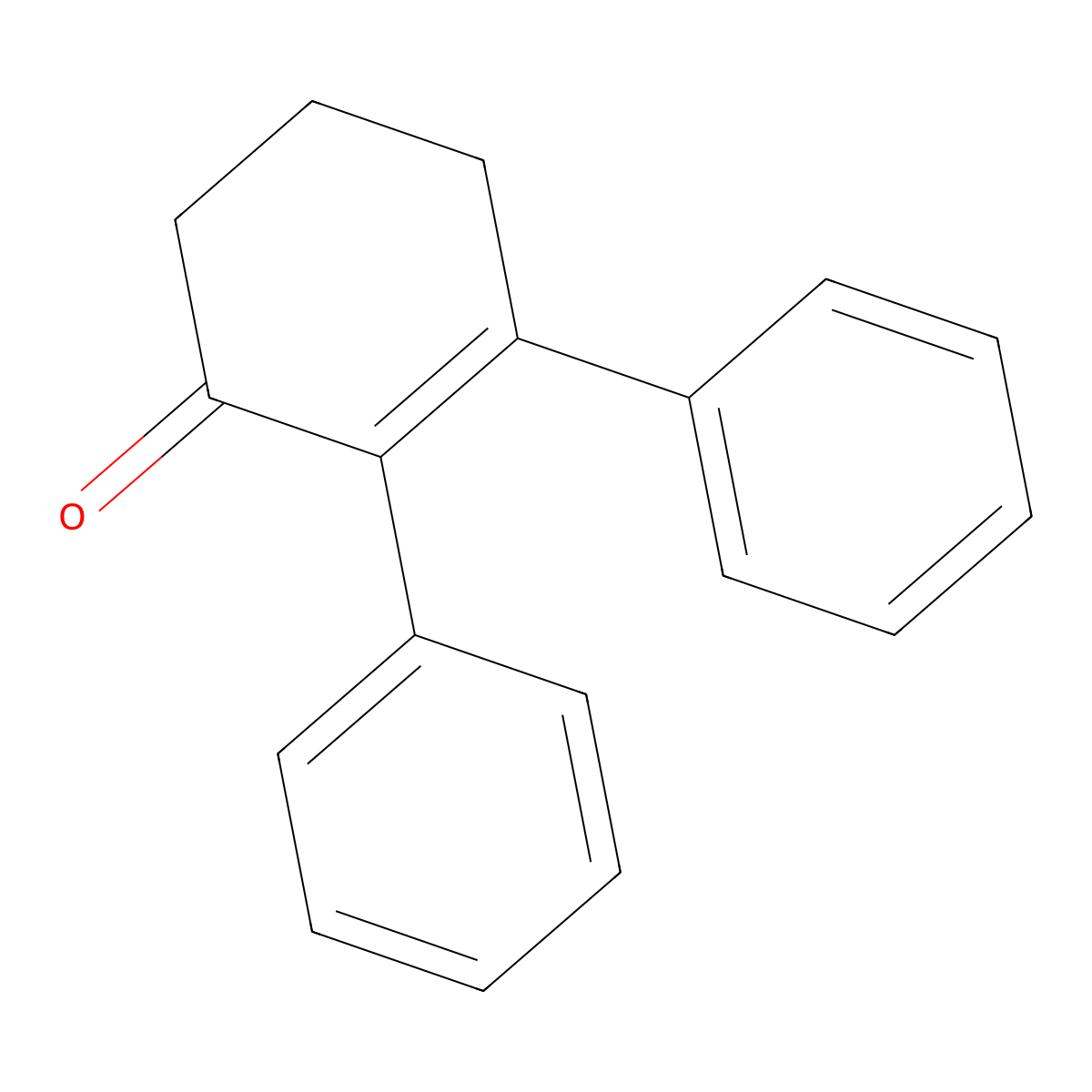 2,3-Diphenylcyclohex-2-en-1-one molecular structure, CAS 144193-60-2