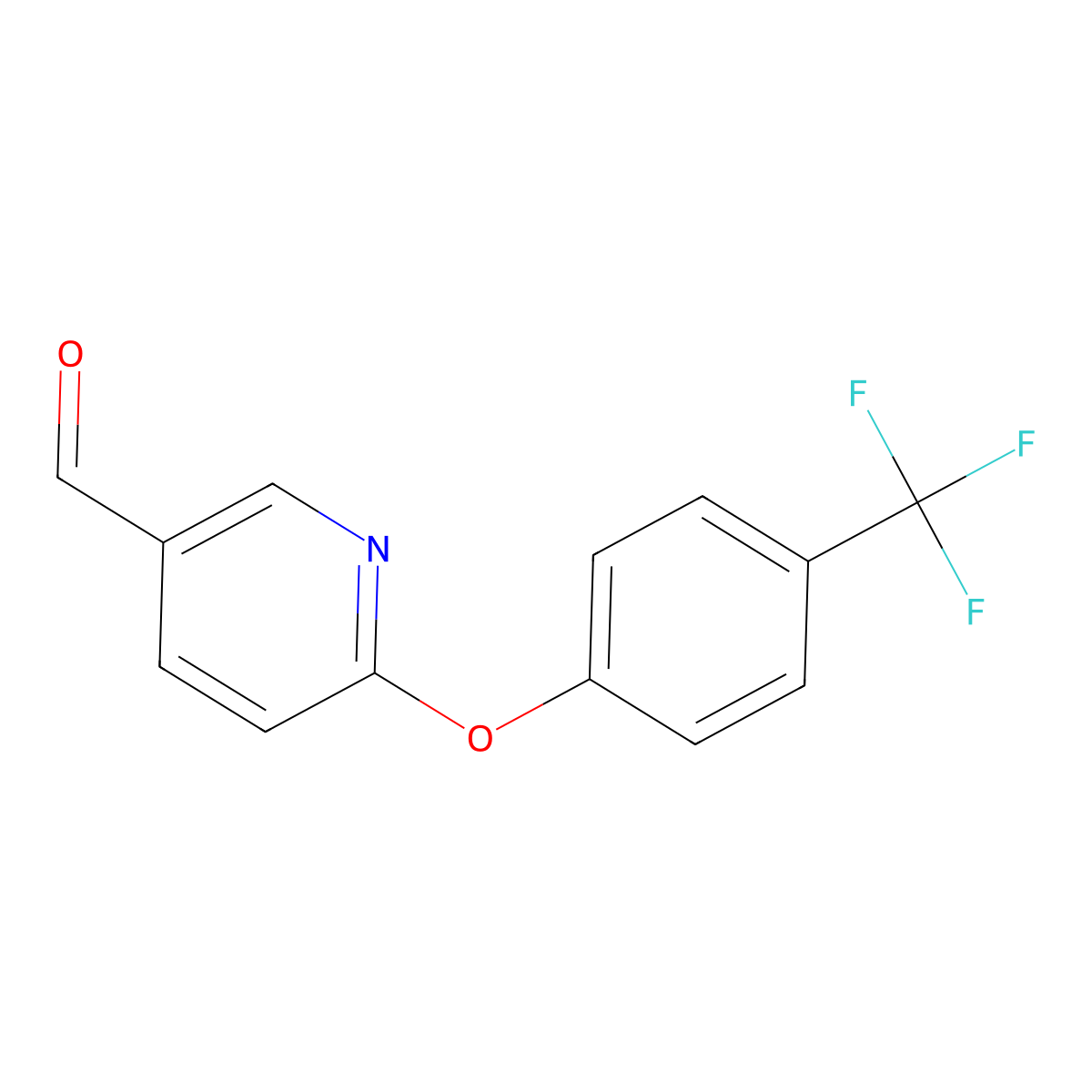 6-(4-(Trifluoromethyl)phenoxy)nicotinaldehyde molecular structure, CAS 1441954-06-8