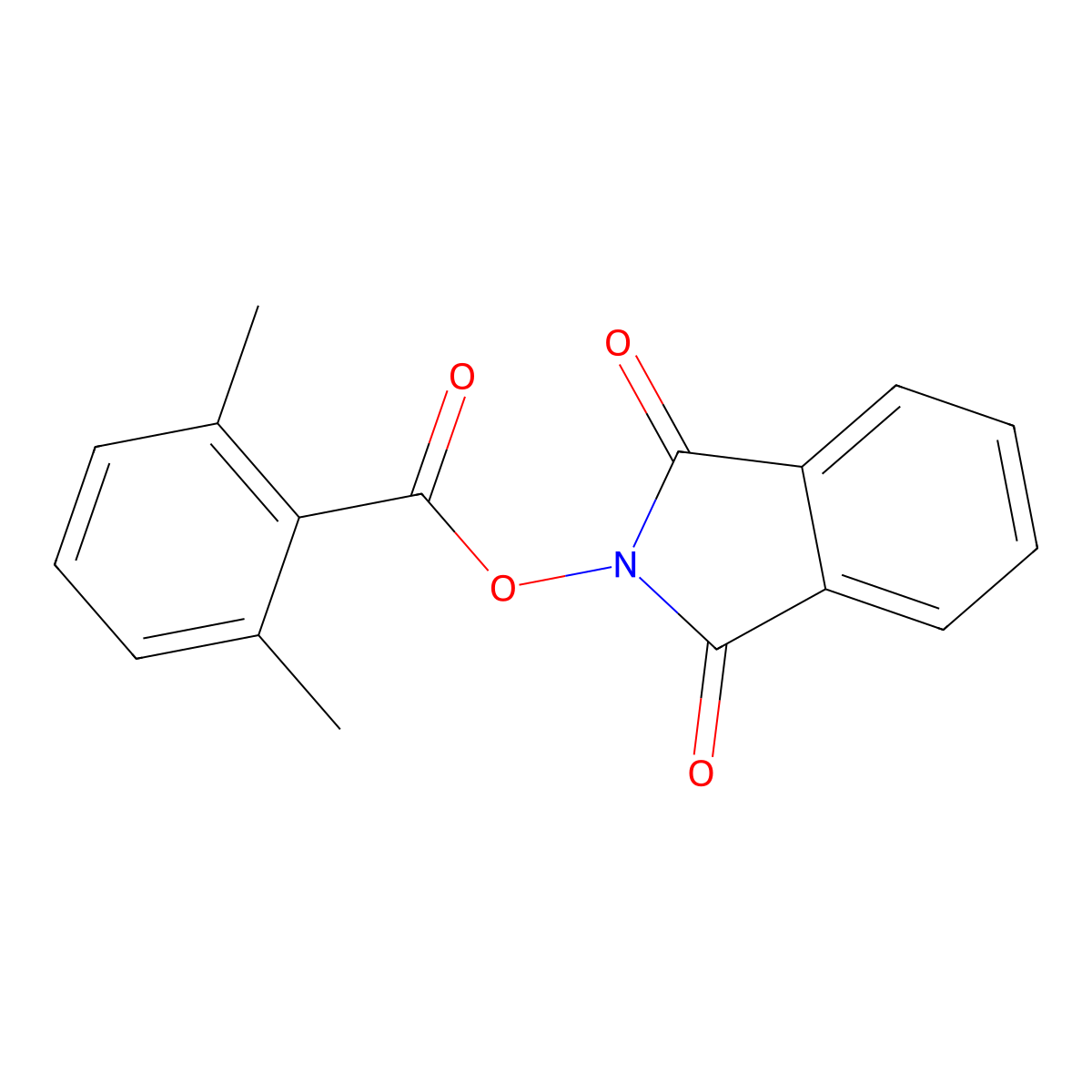 1,3-dioxo-2,3-dihydro-1H-isoindol-2-yl 2,6-dimethylbenzoate molecular structure, CAS 1441984-80-0