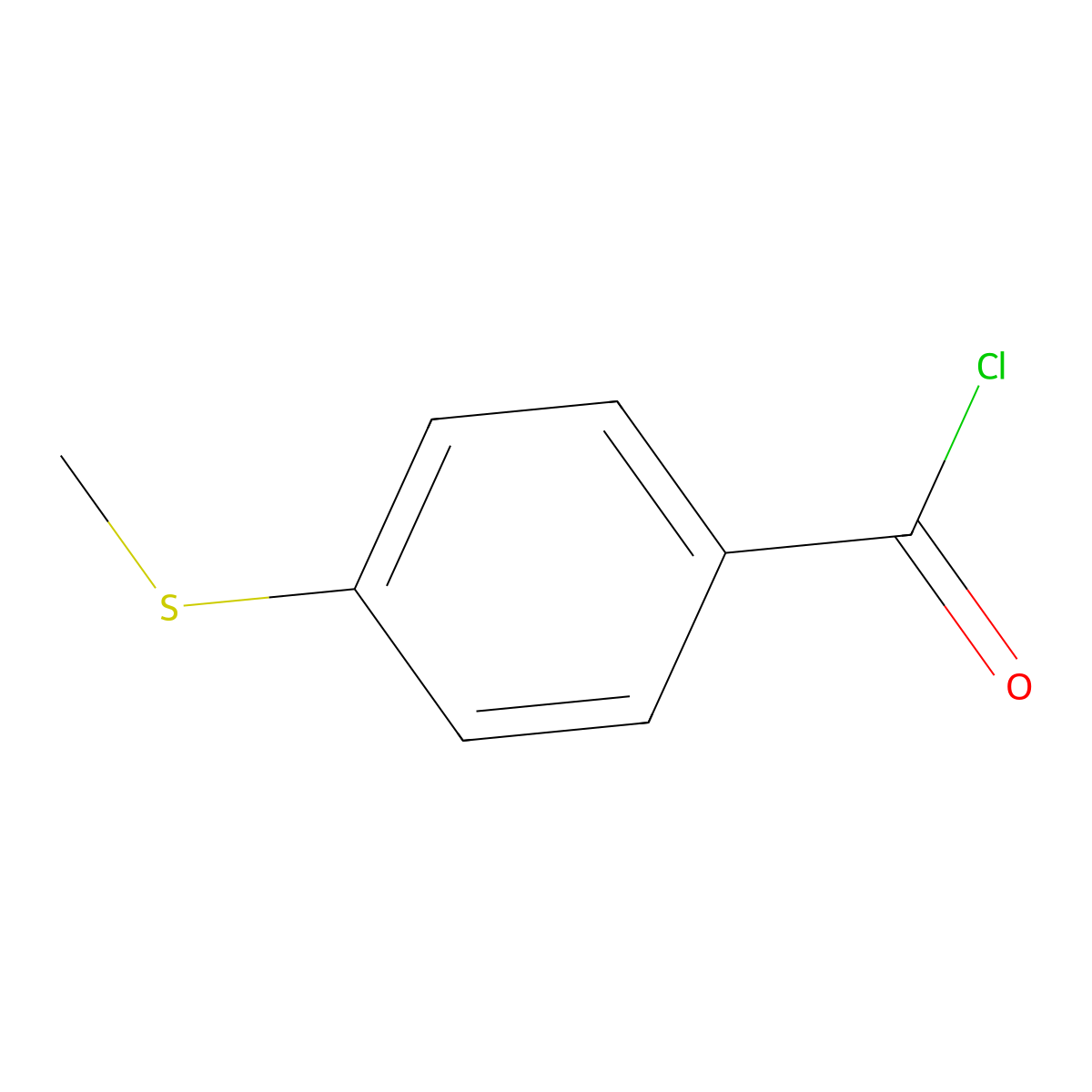 4-(Methylthio)benzoyl chloride molecular structure, CAS 1442-06-4