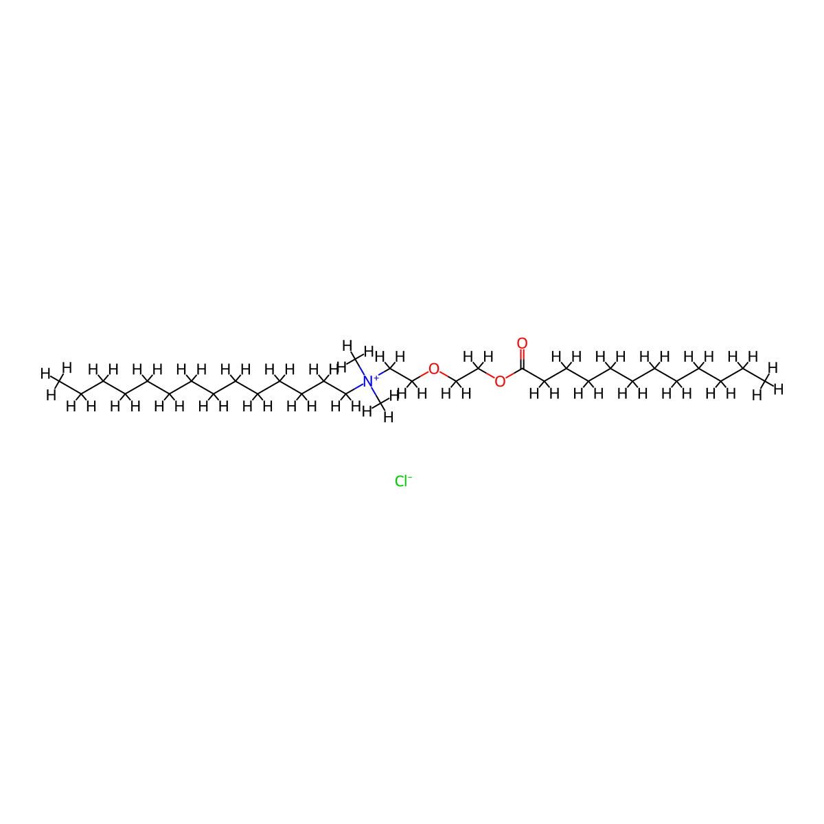 N-(2-(2-(Dodecanoyloxy)ethoxy)ethyl)-N,N-dimethyl-1-tetradecanaminium chloride molecular structure, CAS 144208-95-7