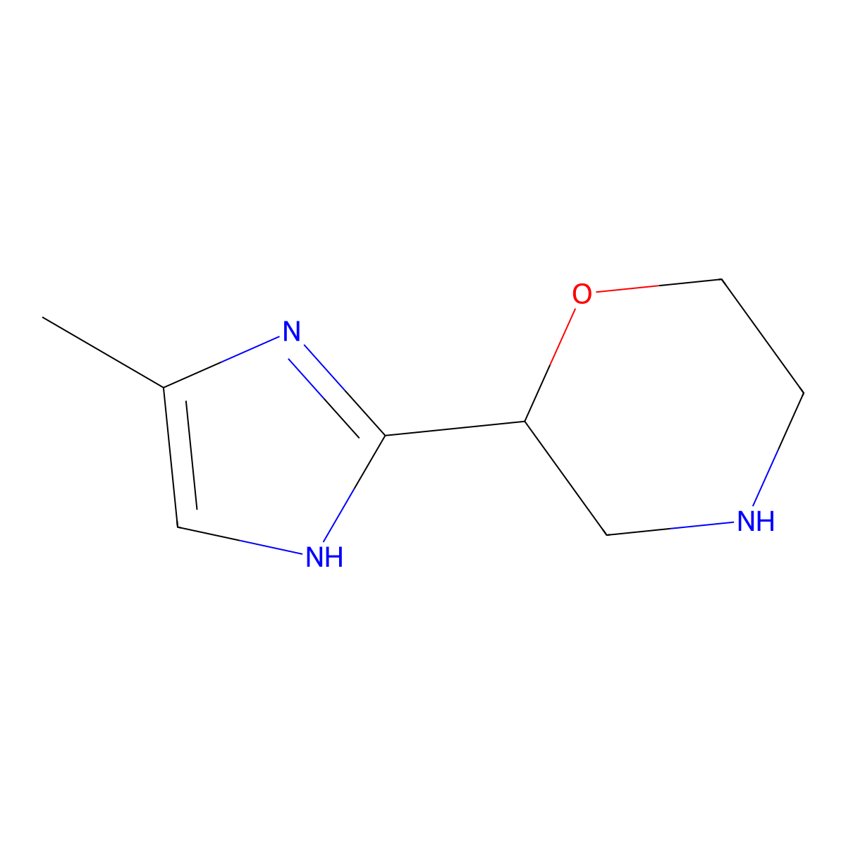2-(4-Methyl-1H-imidazol-2-yl)morpholine molecular structure, CAS 1442086-27-2