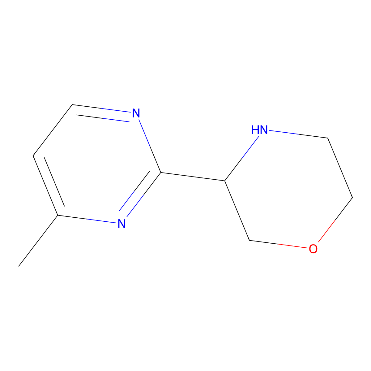 3-(4-Methylpyrimidin-2-YL)morpholine molecular structure, CAS 1442094-70-3