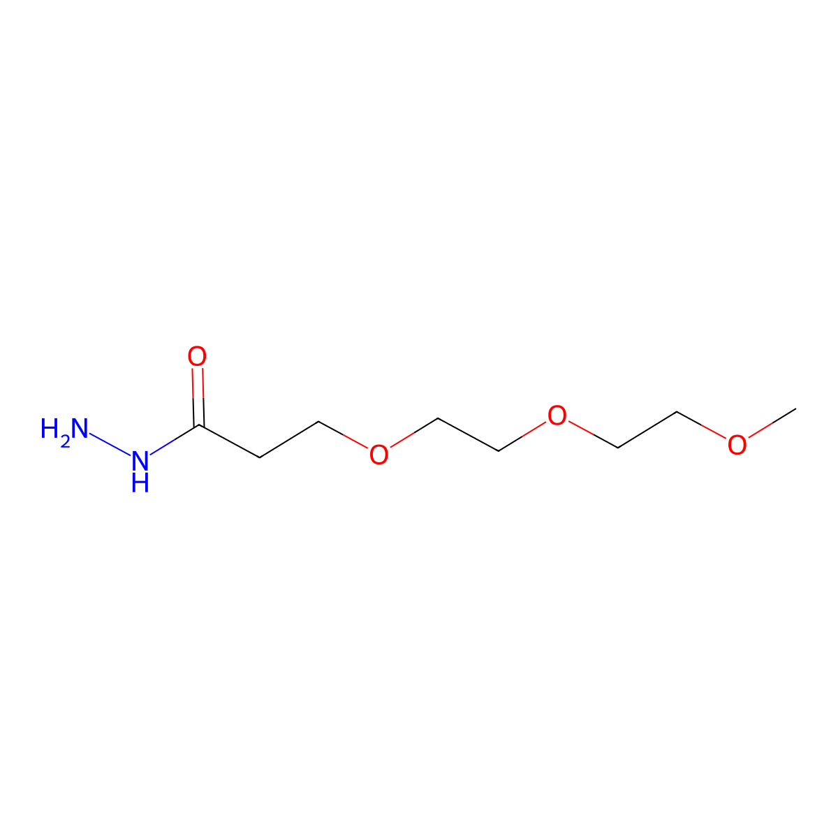 m-PEG3-Hydrazide molecular structure, CAS 1442104-10-0