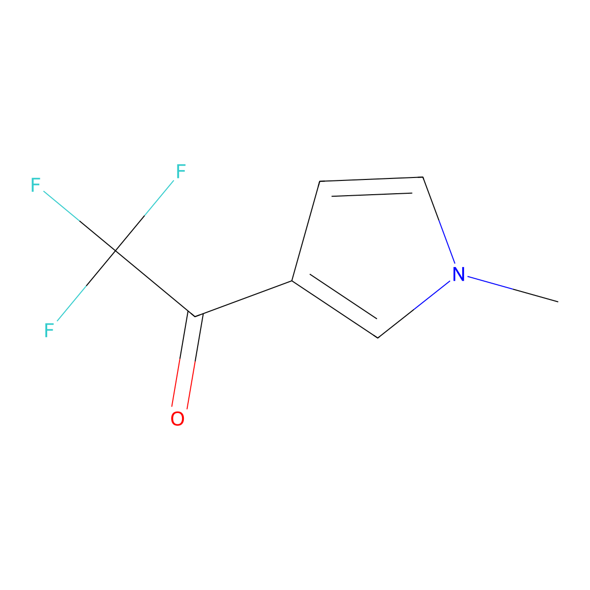 2,2,2-trifluoro-1-(1-methyl-1H-pyrrol-3-yl)ethan-1-one molecular structure, CAS 144219-81-8
