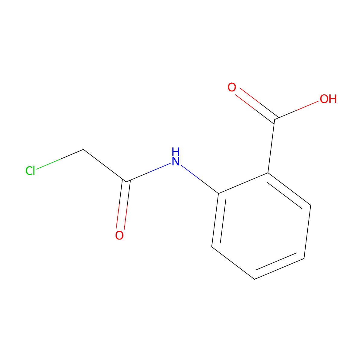 2-[(Chloroacetyl)amino]benzoic acid molecular structure, CAS 14422-49-2