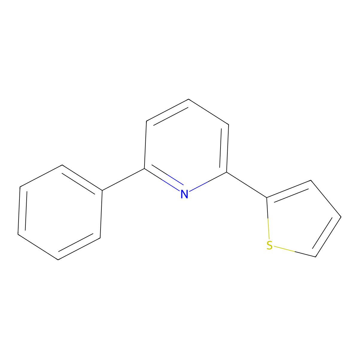 2-Phenyl-6-(2-thienyl)pyridine molecular structure, CAS 144221-02-3