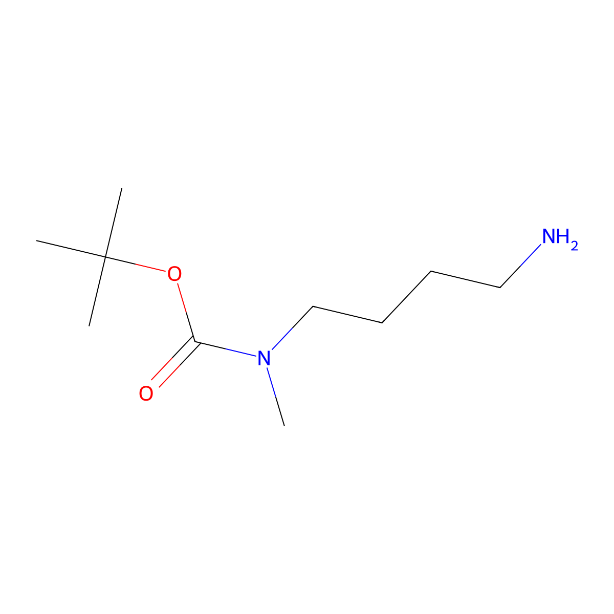 N-(4-Aminobutyl)-N-methyl carbamic acid tert-butyl ester molecular structure, CAS 144222-23-1