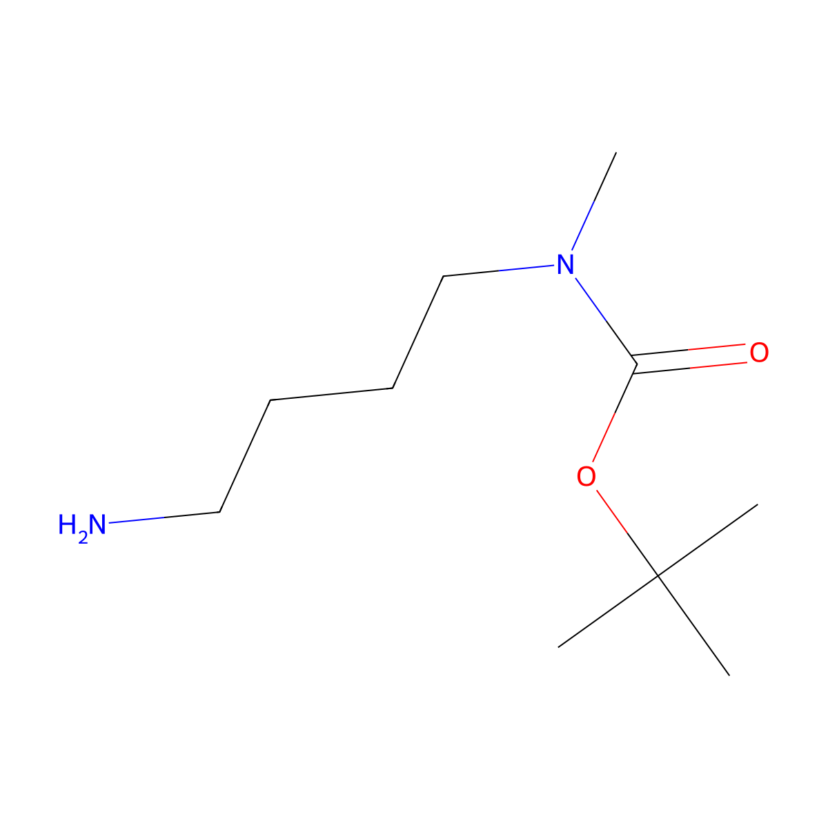 N-(4-Aminobutyl)-N-methyl carbamic acid tert-butyl ester molecular structure, CAS 144222-23-1